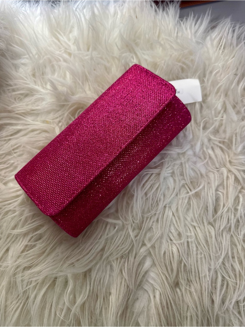 Sparkle Pink Evening Clutch - Women's Glitter Bag